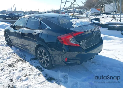 2021 Honda Civic Sport из США, поврежденный, VIN 2HGFC2F8XMH509896